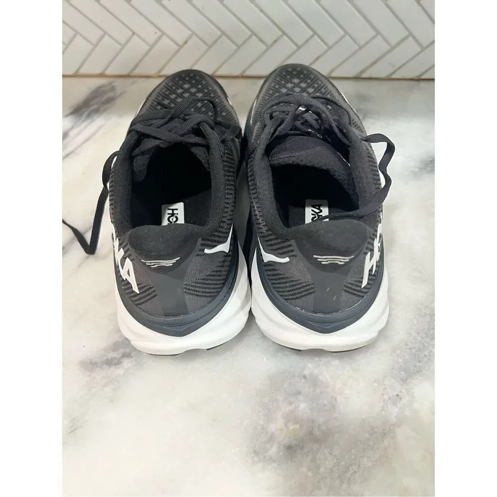 HOKA ONE ONE Clifton 9 Men’s Size 10 Black White Running Shoes EU 44